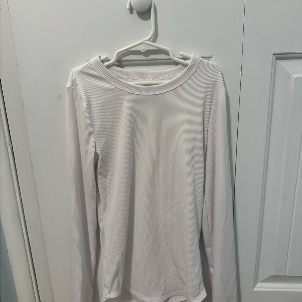 No Boundaries White Long Sleeve Tee
